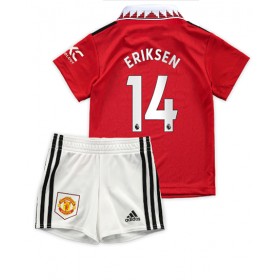 Baby Fußballbekleidung Manchester United Christian Eriksen #14 Heimtrikot 2022-23 Kurzarm (+ kurze hosen)